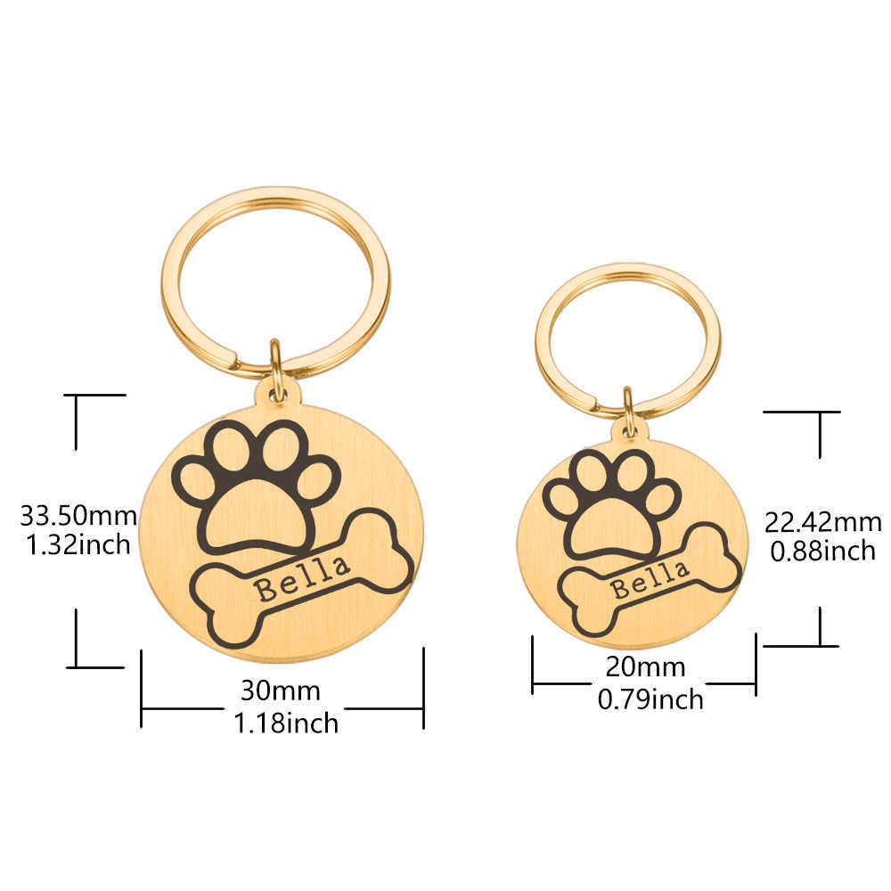 Targhetta identificativa personalizzata personalizzata Targhetta identificativa anti-smarrimento cani cuccioli Collare gatti Etichette indirizzi L230620