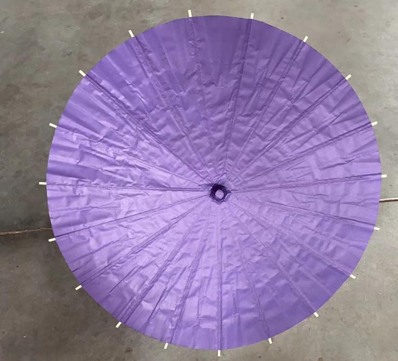 60 cm fast färgdanspapper paraply målning kinesisk papper parasol bröllop fest dekoration gynnar klassiska paraplyer sn835