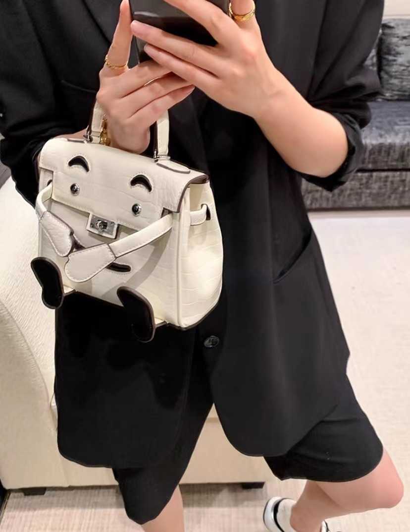 Nova bolsa feminina bolsa transversal de ombro único com bolsa sorridente