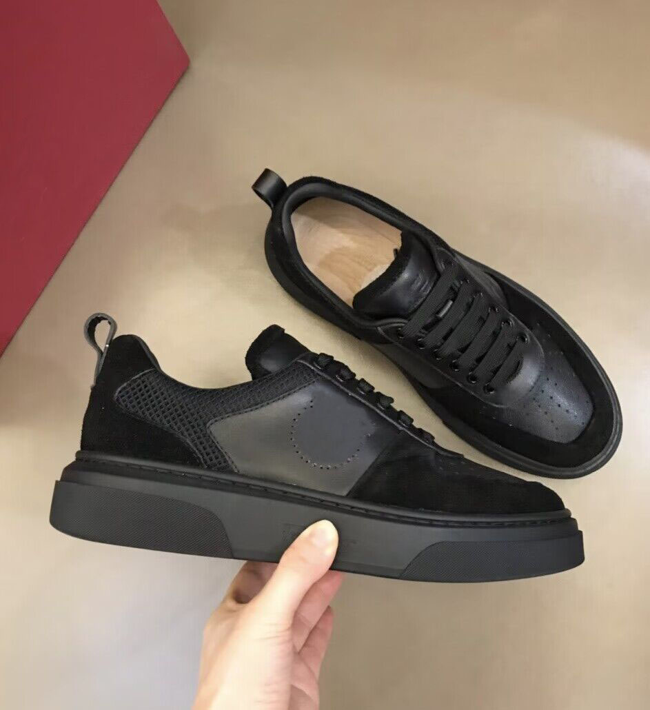 التصميم الشهير Gancio Sneakers Shoes Men Nylon Rubber Sole Design Vibe Low Top Top Tech Fabrics Discount Skateboard Walking with Box