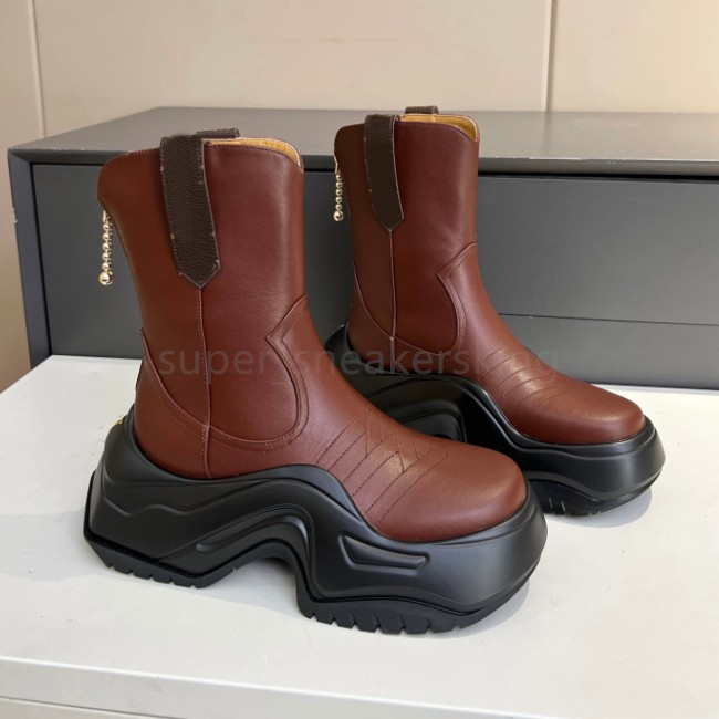 Designer kvinnor stövlar ankelstövlar plattform chunky martin boot läder utomhus vinter mode anti glid slitage resistenta dragkedja snöstövlar storlek 35-41 med låda