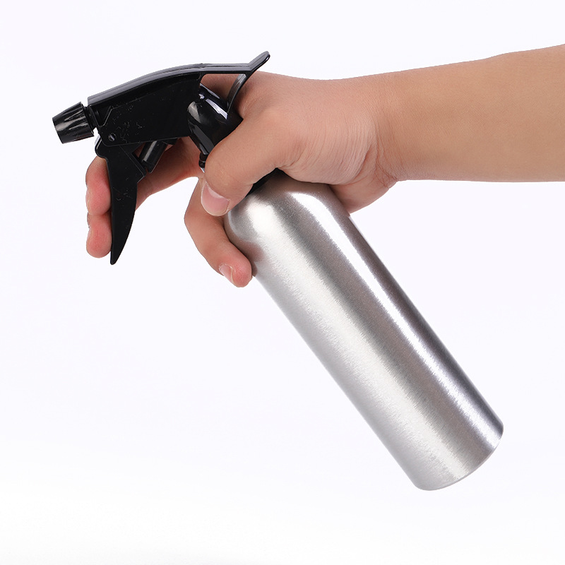 Garrafa de spray para cosméticos de salão 250 ml lata de liga de alumínio vazia recarregável garrafa de névoa fina borrifador de água para barbeiro