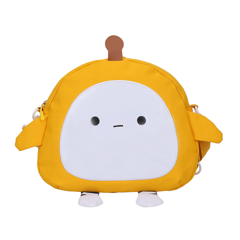 Cartoon Canvas Bag Cute Egg Party Crossbody Bag New Trend Japanese Girls Leisure Trend Foreign Style Small Backpack