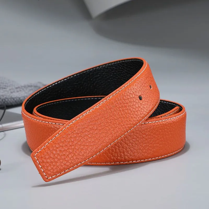 Hebilla de cinturón de diseñador Cinturones de mujer de cuero genuino de moda para hombres Letra Doble Oro grande clásico es 105-125 cm
