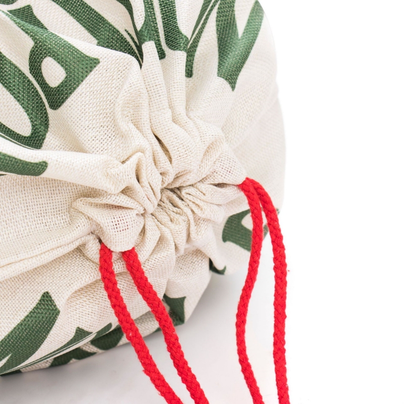 Juldekorationer Xmas presentväska 48*64 cm Santa Sack Christmas Gift DrawString Pocket Burlap Bag Party Gifts Q367