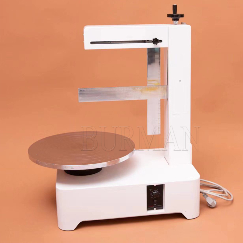 Electric Birthday Cake Cream Coating Filling Machine 4-16Inch Cakes Cream Butter Spreading Daubing Icing Maker