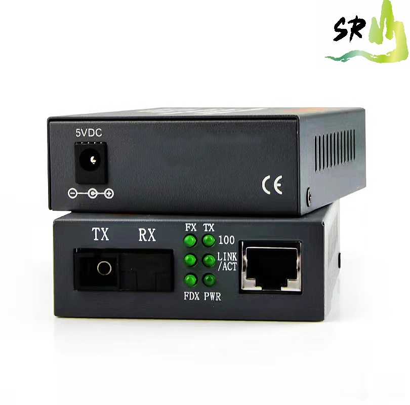 SR HTB-3100 Optical Fiber Media Converter Fiber 1 Par Transceiver Single Fiber Converter 25 km SC 10/100M Singlemode Single FIB