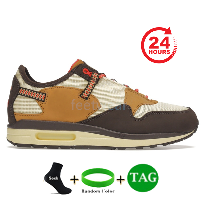 أعلى 1 87 Running Shoes Cactus Baroque Brown Saturn Gold Dark Mocha SP مفاهيم يانع Patta الأمواج الأسود الجامعة الأزرق المصمم أحذية رياضية للنساء المدربين