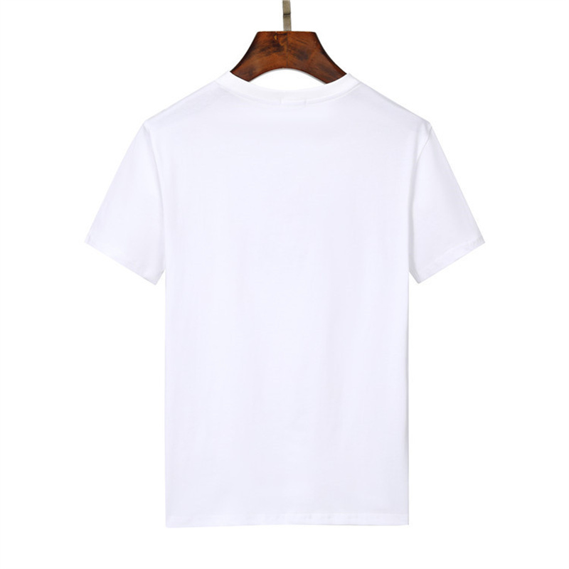 100% coton T-shirt à manches courtes col rond pour hommes vêtements de mode d'été imprimé T-shirt03