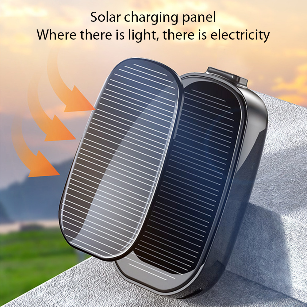 1200 mAh Draagbare Solar Power Bank Oplader Solar Sleutelhanger Mini Power Bank Outdoor Camping Voor IOS TYPE C Poort nood Powerbank