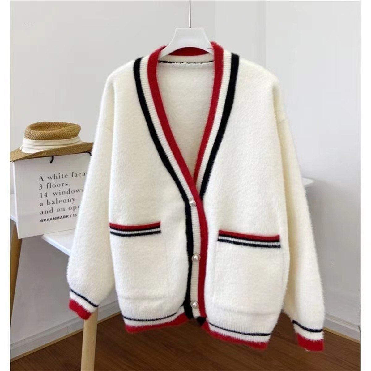 Designer Cardigan Sweaters Women Leisure Dress Autumn Winter Keep Warm Comfortable Sweatshirt Outdoor Streetwear Jacket Outerwear Coat