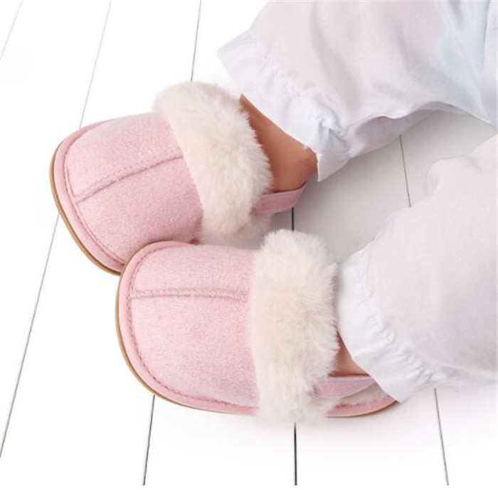 Cute Newborn Baby First Walkers Autumn Winter Toddler Girls Boys Boots Indoor Non-Slip Soft Bottom infant Shoes Home Slippers