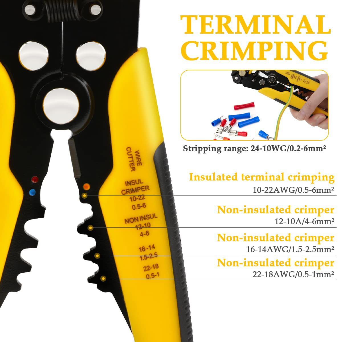 SR Electrician Repair Tools Wire Stripper Tools Multitool Pliers Vedo Automatic Stripping Cutter Cable Wire Crimping Electrician Repair