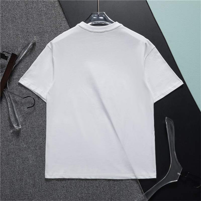 Camiseta de manga corta de verano para hombre, camiseta deportiva juvenil con hombros descubiertos, camiseta de media manga con estampado de letras a la moda 03