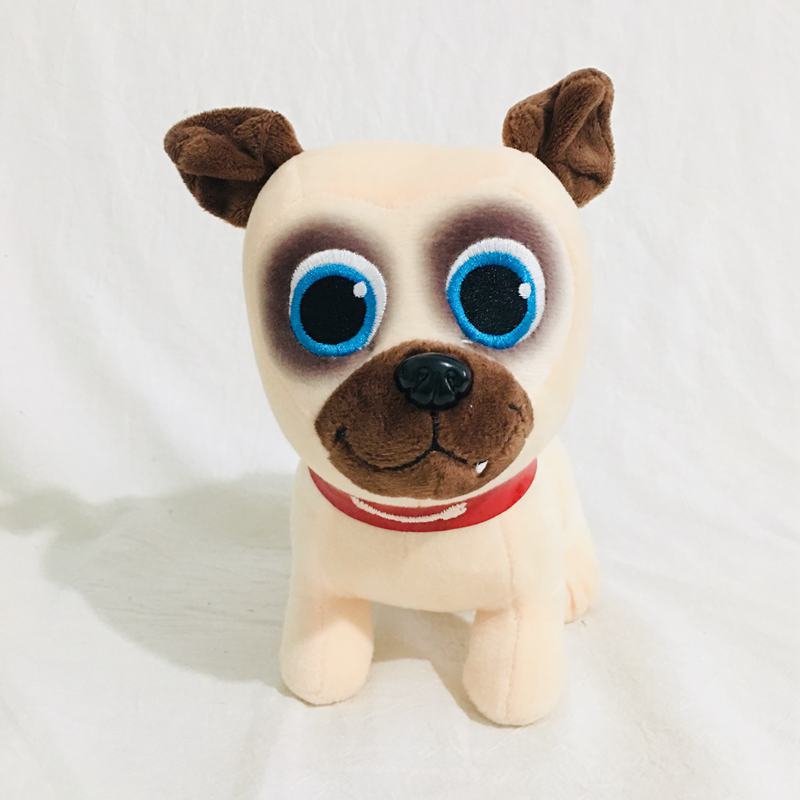 Factory wholesale 20cm 2-color Puppy Dog Pals bingo and Raleigh Bulldog plush toys animation film and television surrounding dolls children's gifts