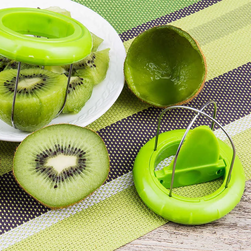 Kiwi-Schneider, Küche, abnehmbar, kreativer Obstschäler, Salat, Kochutensilien, Zitronenschäl-Gadgets, Küchenhelfer und Zubehör