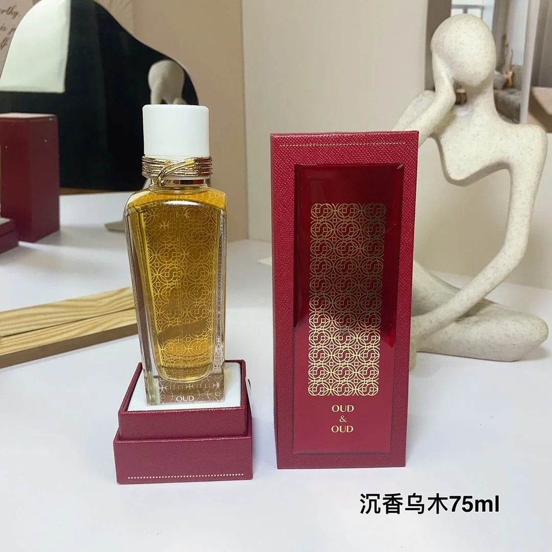 Tasarımcı Parfümleri Oud Ambre Santal Musc Gül Pembe 75ml Gül Od Ahşap Koku Unisex Sprey Uzun Kalıcı Koku