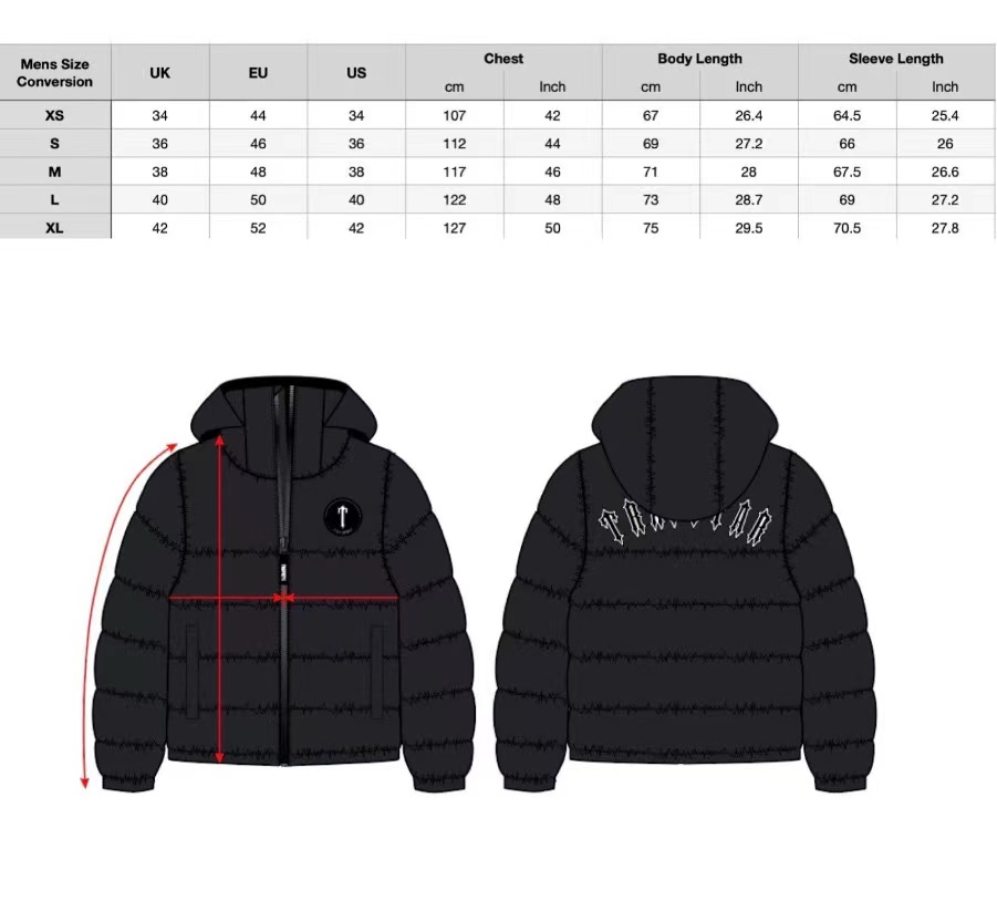 トラップスタージャケットデザイナーデコードされたフード付きフードジャケットトラップスター冬のファッション厚いウォームダウンパーカードゥードゥーンhomme giacca windproof屋外コートリムーバブルA049