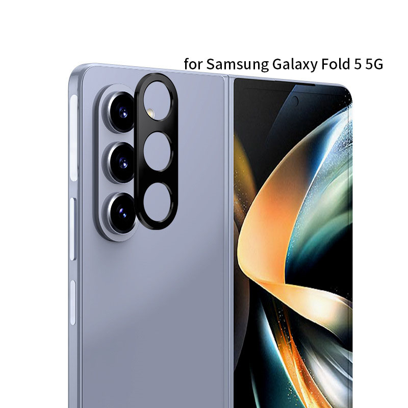 Fold5 Rückkamera-Objektiv-Ring-Abdeckung für Samsung Galaxy Z Fold 5 Metall-Handy-Objektiv-Schutzfolie