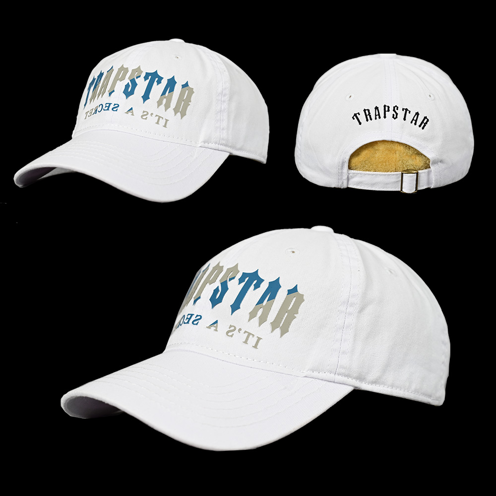 Casquette Trapstar Visière de concepteur de baseball Chapeaux de camionneur Chapeau de broderie d'extérieur Ballade de chapeaux de course Taille réglable Parfait pour le camping et l'utilisation quotidienne Street Hip Pop Hat