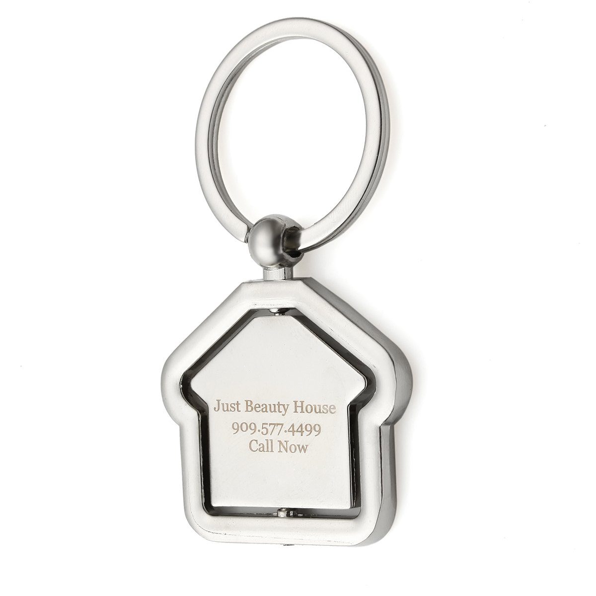 Personalized House Design Key Chains 360 Degree Rotational Keychains Promotion Gifts Party Giveaways Event Keepsake