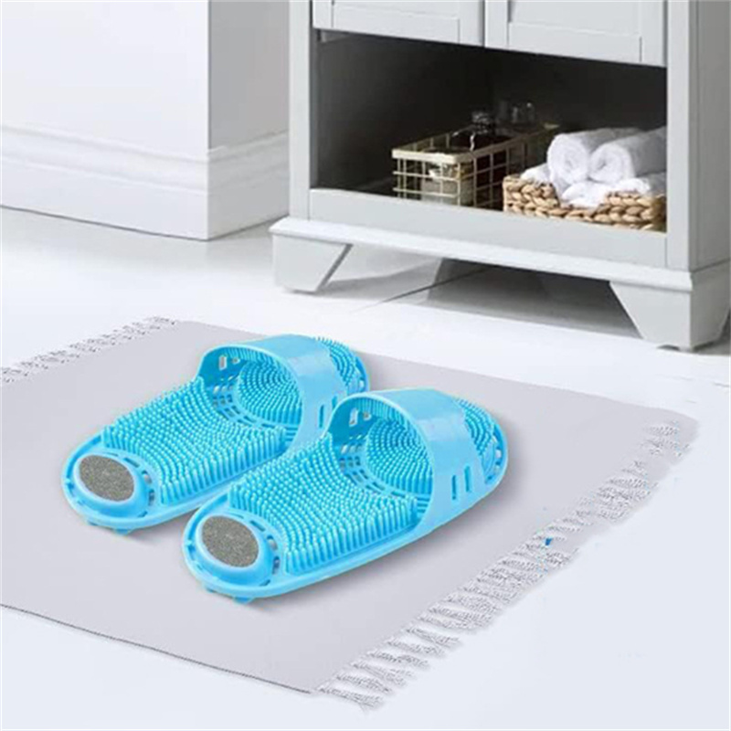 Silicone Bath Massage Cushion Brush For Lazy Wash Feet Clean Dead Skin Bathroom Artifact Back Cushion Shower Foot JL1734