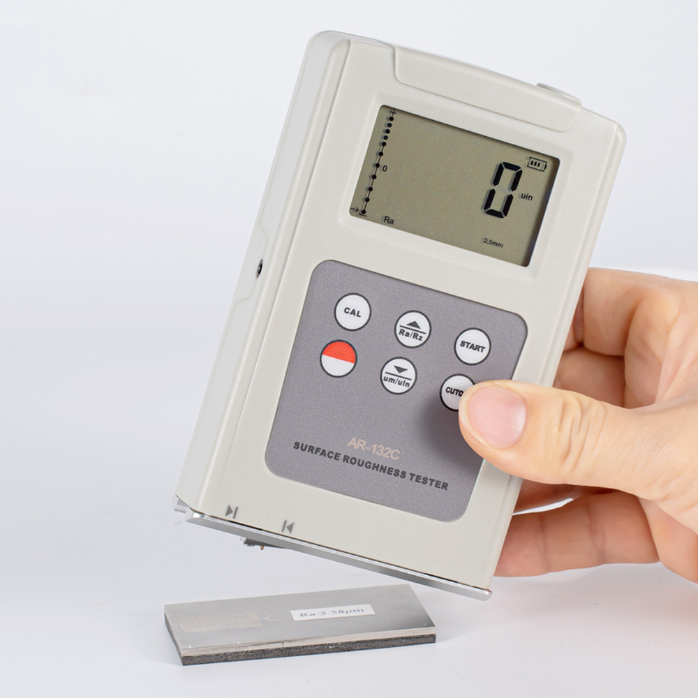 Portable Surface Roughness Tester Gauge AR-132C Digital Surface Profile Gauge Roughness Meter Measurement Parameter Ra, Rz.