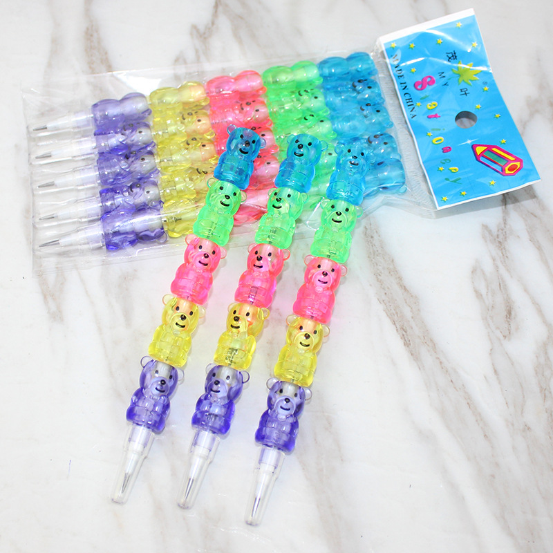 Cute Cartoon Bear Pencils Pisanie Pens Pens School Office Supplies Pencil For Kids Pomiar Prezent