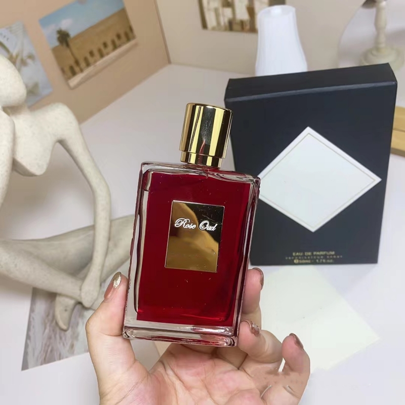 Designer Clássico Killian ROSE OUD Eau de Parfum 50ML Perfume Spray Colônia Parfum Fragrância para Homens Mulheres Entrega Rápida
