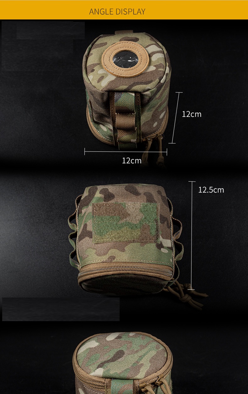 Militaire fan camouflagerol papier outdoor camping opbergtas MOLLE gemonteerde lintpapier zuig papieren handdoekhoes HW67