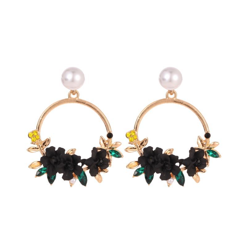 Fleur boucle d'oreille conception Unique boucles d'oreilles élégantes pour les femmes à la mode douce fleur boucles d'oreilles accessoires Style coréen