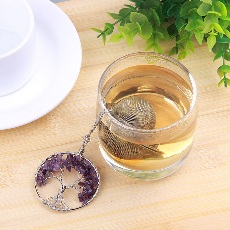 Crystal Life Tree Mesh Tea Strainers Tea Ball Filter Strainers Tea Infuser Teaware Accessories