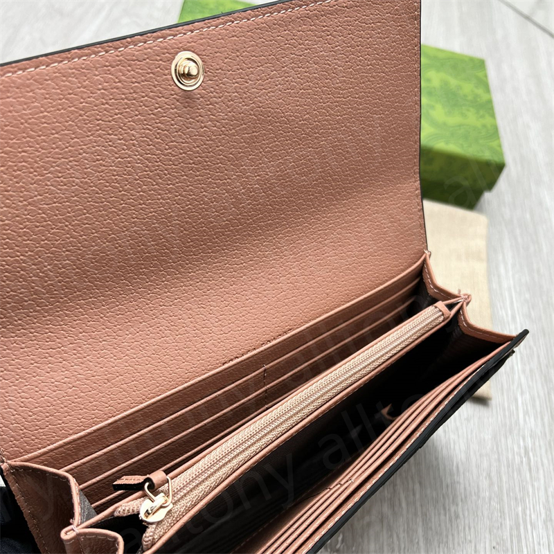 Designer plånböcker mode blixtlås lyxiga läderväskor högkvalitativa klassiska bokstäver mynt handväska original lådkort holde kvinnor läderväskor