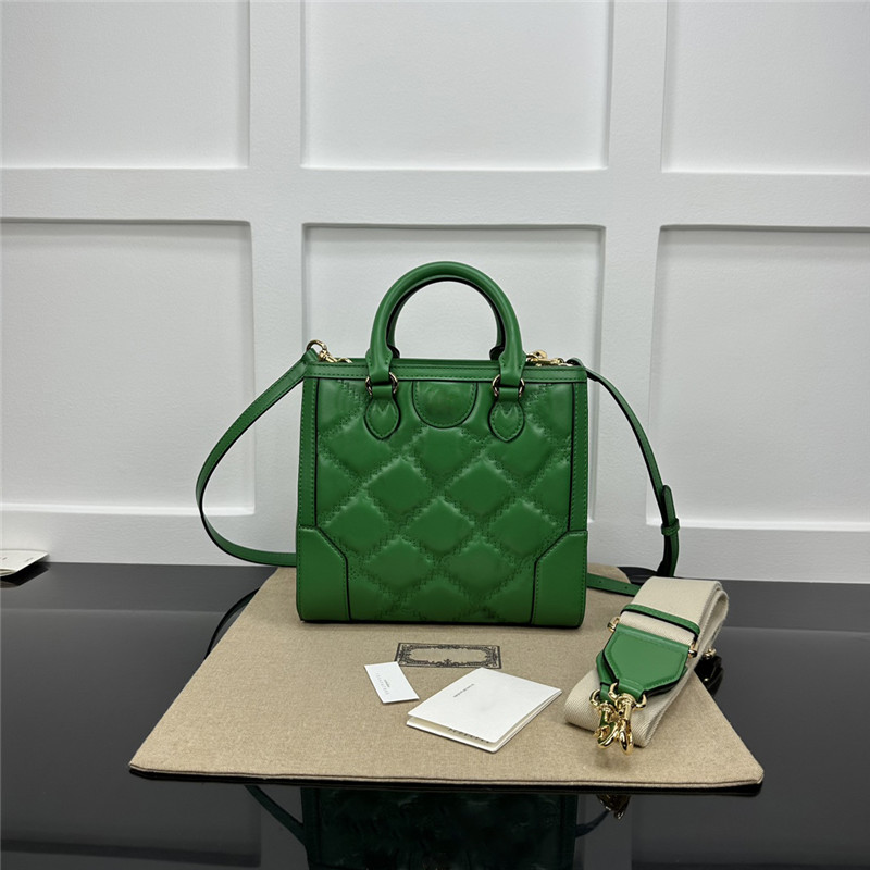 Designer Luxury G Matelasse Mini Top Handle Bag Black Leather 728309 Tote Crossbody Shoulder Bag 7a Bästa kvalitet