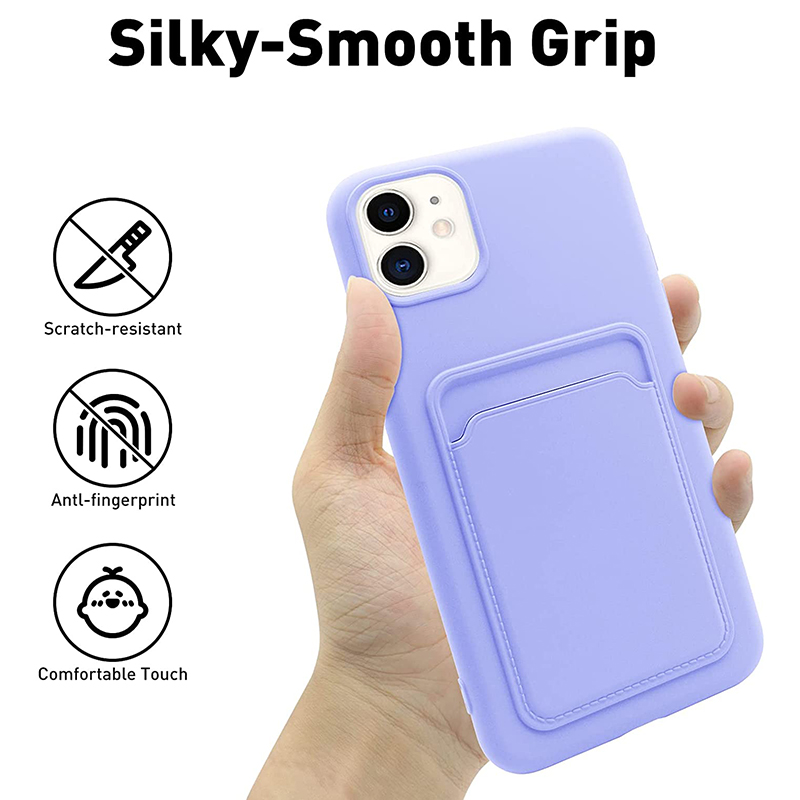 Sacos de telefone à prova de choque de silicone casos para iphone 15 14 plus 13 12 11 pro max xsmax xr xs x 7 8 plus titular do cartão bolso bolso celular capa traseira civer