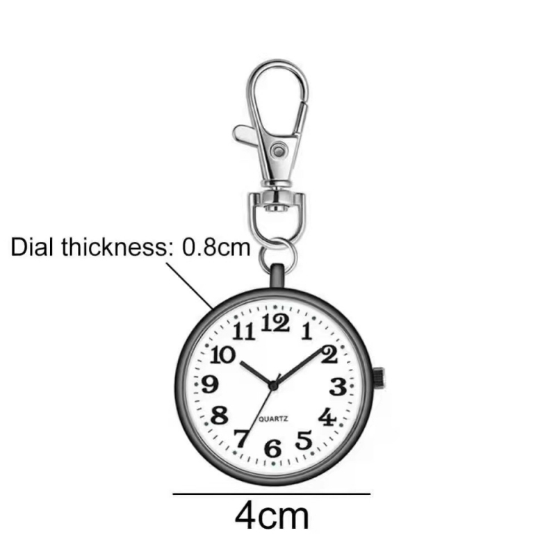 Party Favor Portable Digital Quartz Watch KeyChain Waterproof Nurse Pocket Watch Xmas Gift Key Creative Party Supplies Gifts Q378