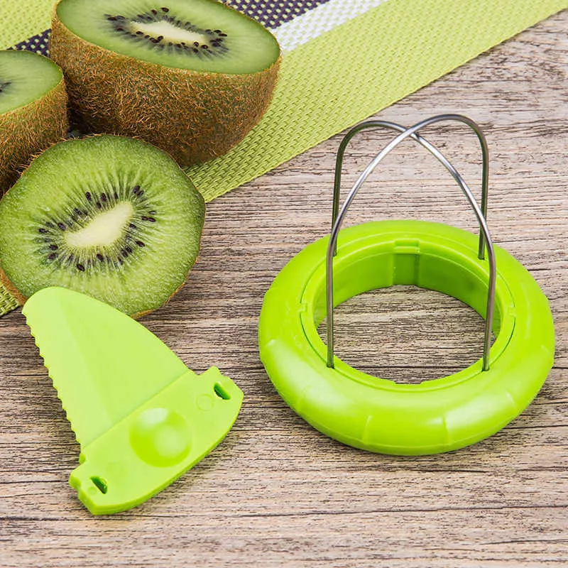 Kiwi-Schneider, Küche, abnehmbar, kreativer Obstschäler, Salat, Kochutensilien, Zitronenschäl-Gadgets, Küchenhelfer und Zubehör