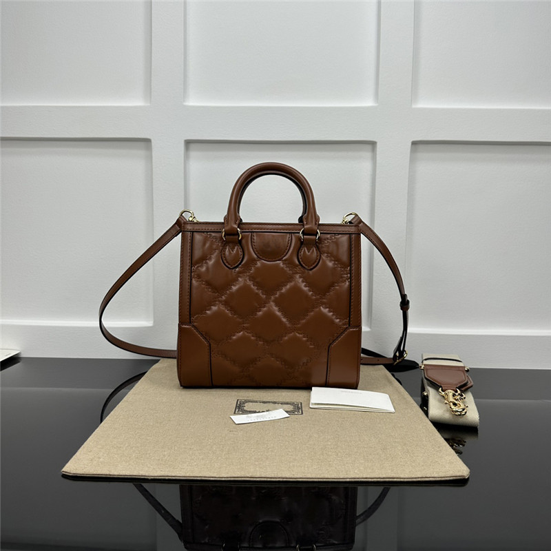 Designer Luxury G Matelasse Mini Top Handle Bag Black Leather 728309 Tote Crossbody Shoulder Bag 7a Bästa kvalitet