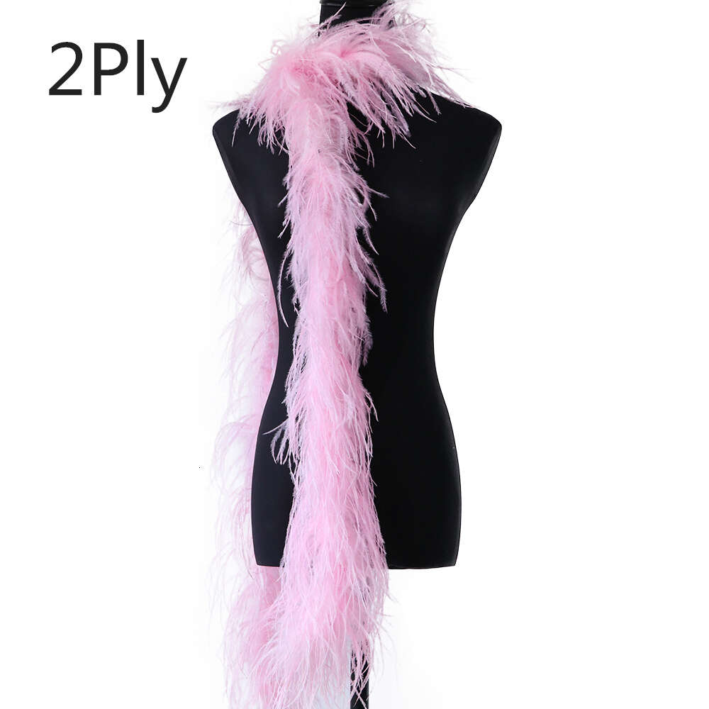 Customzied Feather Boa 6 Ply Natural Ostrich Feathers Boa Scarf for Party Shawl Dress Sewing Accessories Multicolors