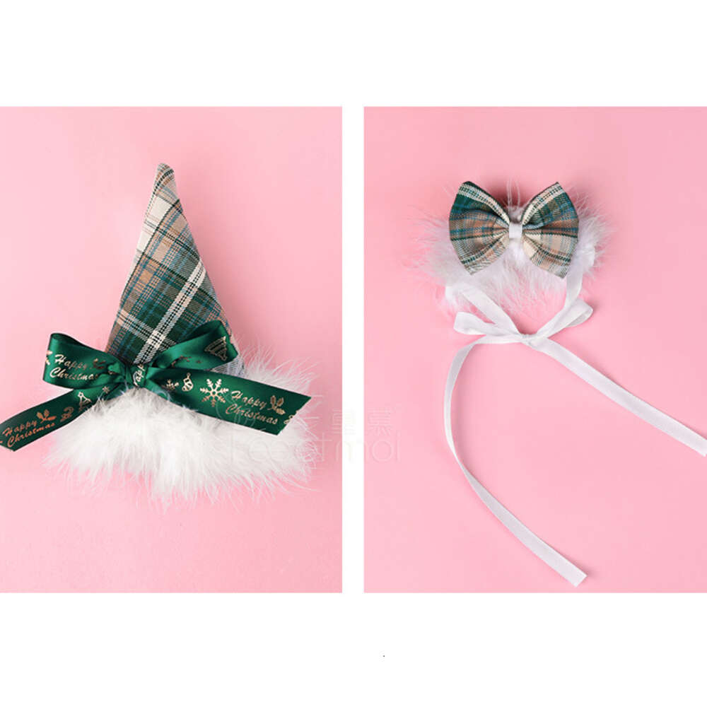 Ani Cute Girl Christmas Tree Green Plaid Student Uniform Costume Women Xmas Furry Bow Hat Pamas Lingerie Cosplay