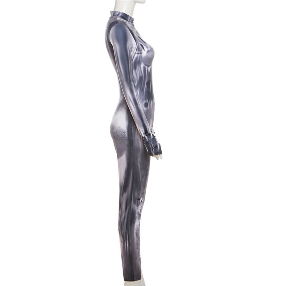 Ani Future Extraterrestrial Robot tight bodysuit Movie Alien Women Grey Jumpsuit Cosplay Costumes Cosplay