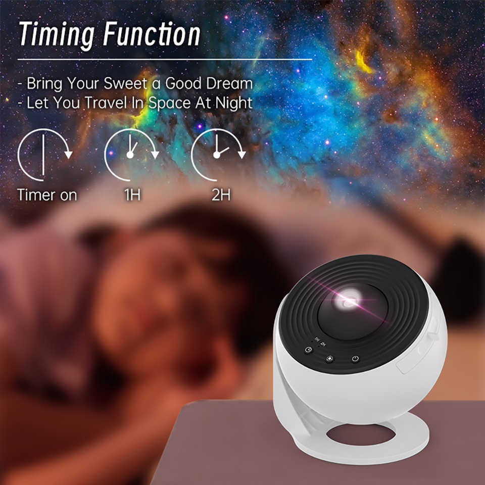 Night Lights LED Star Projector Night Light 12 in 1 Planetarium Projection Galaxy Starry Sky Projector Lamp USB Rotate Nightlights Kids Gifts P230331