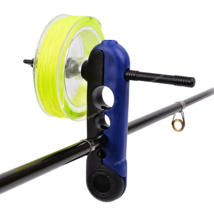 Mini Portable Universal Fishing Line Spooler Tillbehör justerbar för olika storlekar Rod Bobbin Reel Winder Board Spool Line Fishing Fishing Reels Mini Fishing