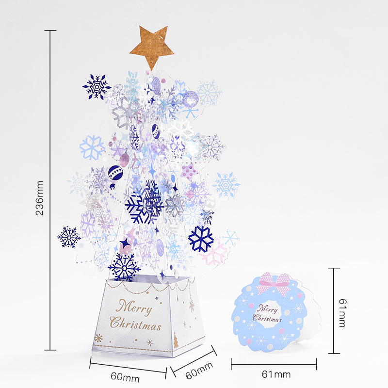 3D greeting card Idea Christmas Christmas Eve Business gift Message card Holiday greeting