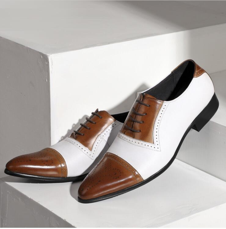 2023 Herren Hochzeitskleid Schuhe Vollnarbenleder schnüren Herren Brogue Business Schuhe Herren Oxfords