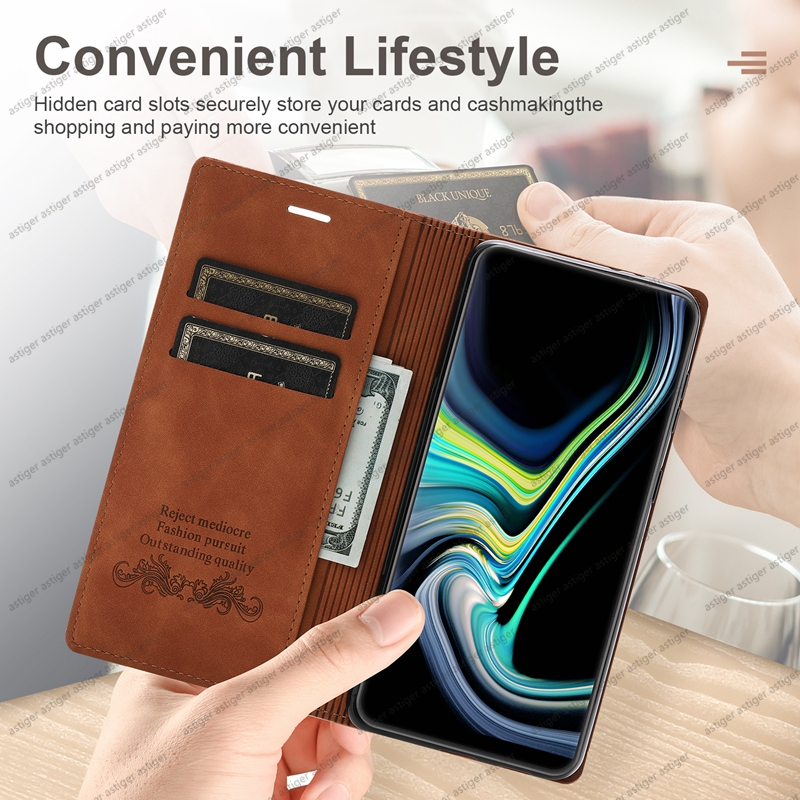 PU skórzana obudowa dla Samsung Galaxy S23 S22 S21 S20 Plus Ultra S10 5G Note20 Case Clamshell Card Karta Premium Luksusowy uchwyt magnetyczny ssanie ssące magnetyczne ssanie