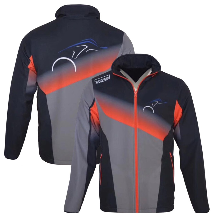 2023 nuova giacca da moto da equitazione moto da esterno Motocross antivento giacca con cappuccio con cerniera intera giacca Softshell da uomo autunno inverno caldo