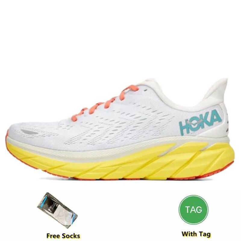 2023 Hoka One Clifton 8 Running Shoe Athletic Shoes Bondi 8s Carbon X 2 Sneakers Srock Accorbing Road Fashion Mens Top Designer Sneaker Size 36-45
