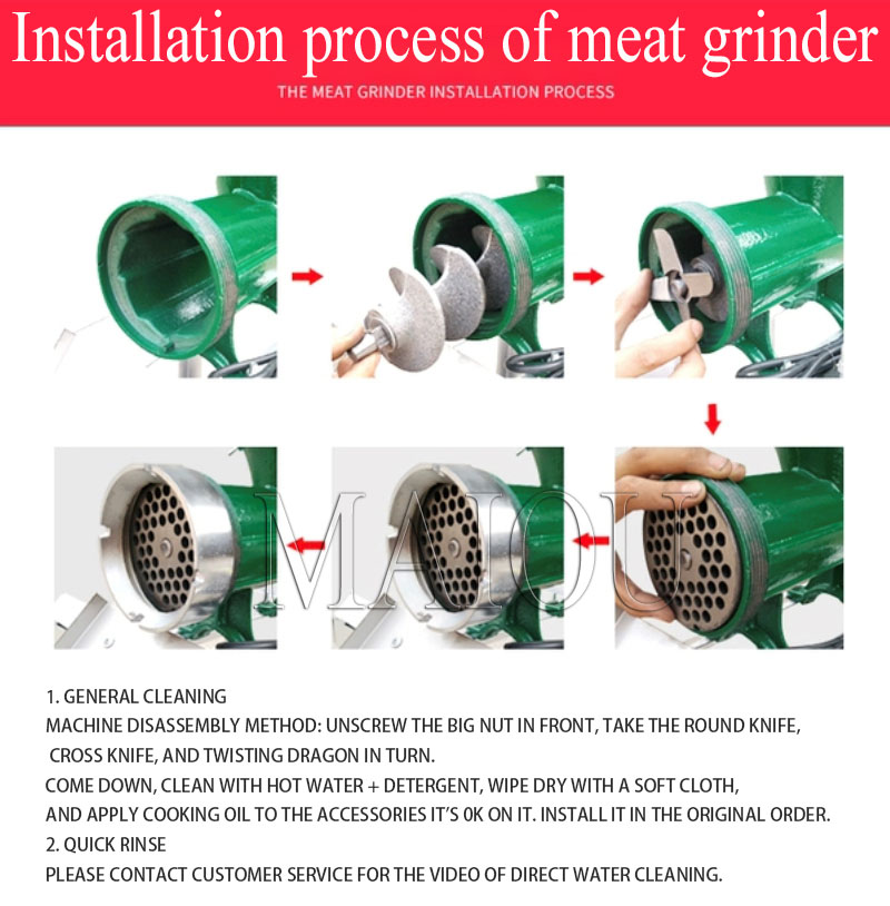 32-type meat grinder Industrial Commercial Electric Chicken Fish Bone Beef Meat Mince Mincer Grinding Grinder Machine