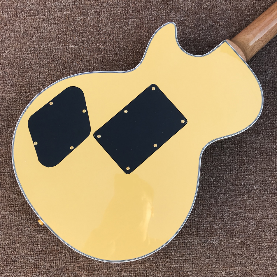 Custom shop, fabriqué en Chine, guitare électrique de haute qualité, touche en érable, pont double trémolo, matériel doré, livraison gratuite